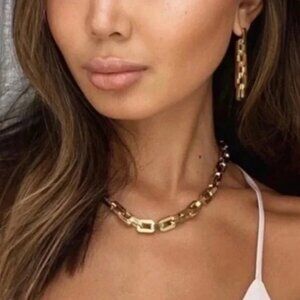 Eddie Borgo Supra Link Necklace in Chunky Gold - 17 in. - *NEW in dust bag!*